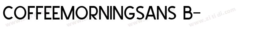 CoffeeMorningSans B字体转换